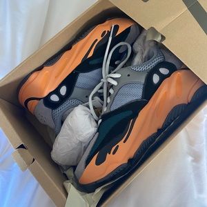 Yeezy Boost 700 Orange Gray Black Sneakers